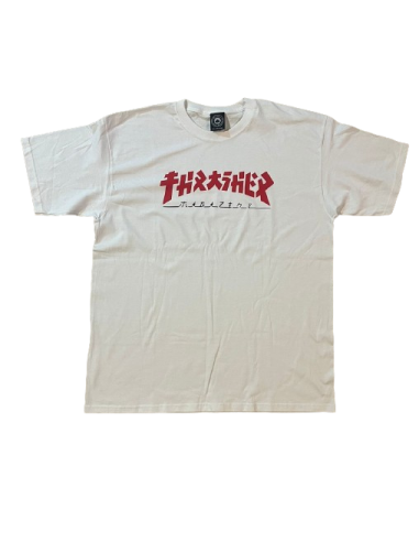 Polera Thrasher Godzilla Blanco