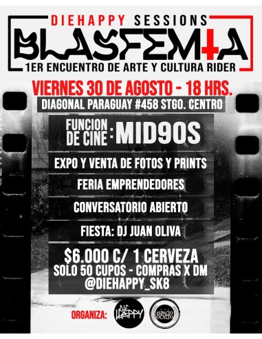 Blasfemia DieHappy Sessions + cargo por servicio